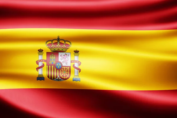 Bandera España Con Espacio Copia Para Texto Ilustración —  Fotos de Stock