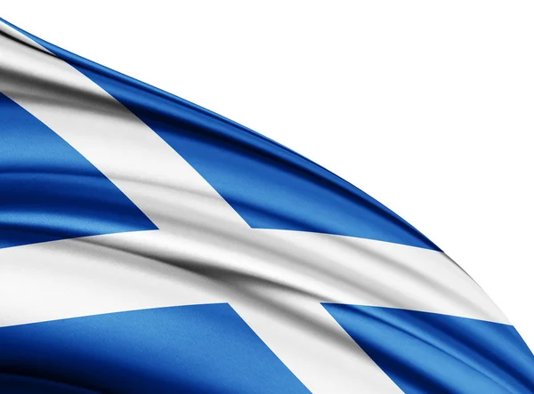 Флаг Шотландии Местом Копирования Текста Иллюстрация — стоковое фото