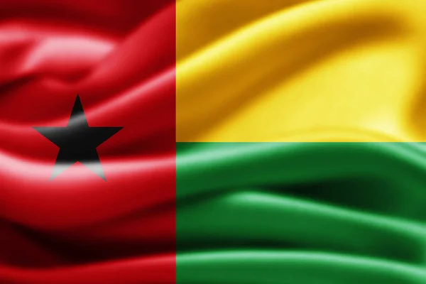 Bandera Guinea Bissau Con Espacio Para Copiar Texto Ilustración —  Fotos de Stock