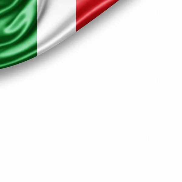 Bandera Italia Con Espacio Copia Para Texto Ilustración — Foto de Stock