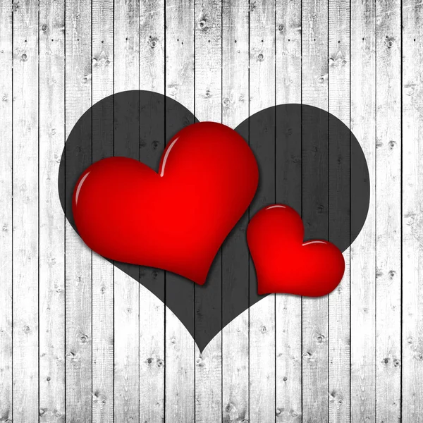 Hearts Valentine Day Background Texture — Stock Photo, Image