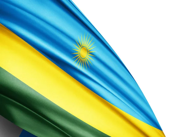 テキスト イラストのコピー スペースとルワンダの国旗 — ストック写真