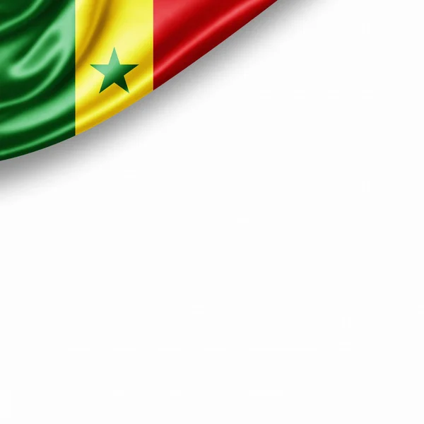 Bandera Senegal Con Espacio Copia Para Texto Ilustración —  Fotos de Stock