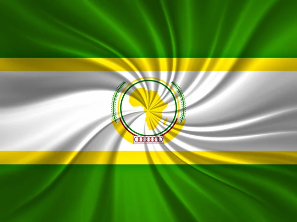 Bandera Unión Africana Con Espacio Copia Para Texto Imágenes — Foto de Stock
