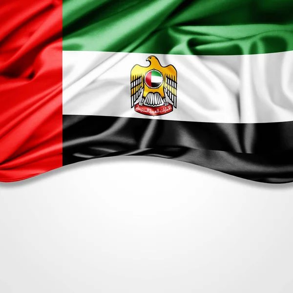 Flagge Der Vereinigten Arabischen Emirate Mit Kopierplatz Für Ihren Text — Stockfoto