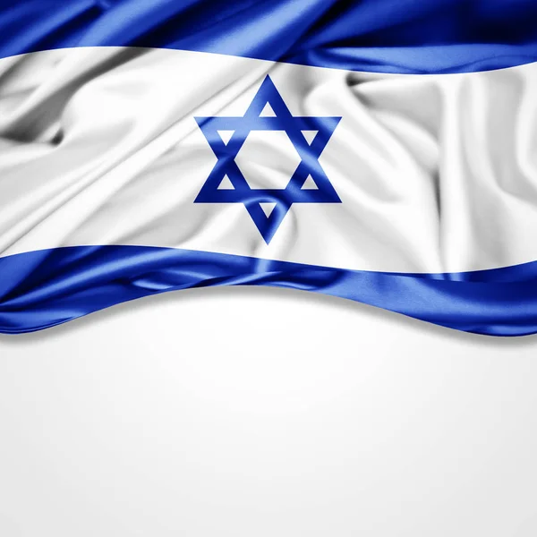 Israel Flagge Mit Kopierplatz Für Ihren Text Illustration — Stockfoto