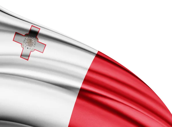 Bandera Malta Con Espacio Copia Para Texto Ilustración —  Fotos de Stock