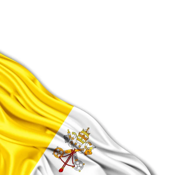 Bandera Ciudad Del Vaticano Con Espacio Para Copiar Texto Imágenes — Foto de Stock