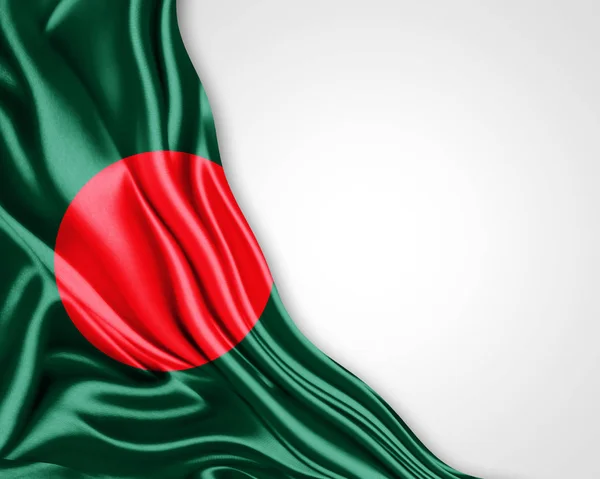 Bandeira Bangladesh Com Espaço Cópia Para Seu Texto Sobre Fundo — Fotografia de Stock