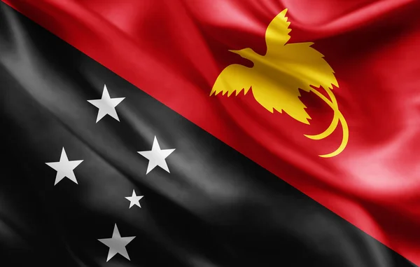 Flag New Guinea Copy Space Your Text Illustration — Stock Photo, Image