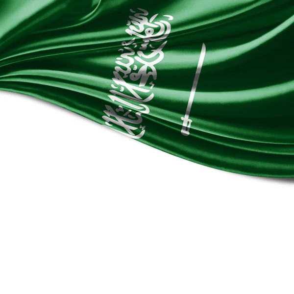 Flagge Von Saudi Arabien Mit Kopierplatz Für Ihren Text Illustration — Stockfoto