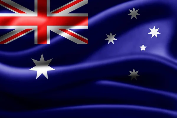 Bandera Australia Con Espacio Copia Para Texto Ilustración —  Fotos de Stock