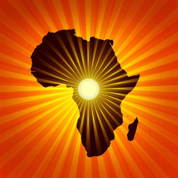 África Continente Mapa Ilustración — Foto de Stock