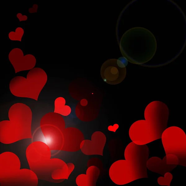 Червоні Серця Тло Дня Святого Валентина Текстури — стокове фото
