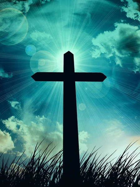 Kříž Znamení Náboženský Pojem — Stock fotografie