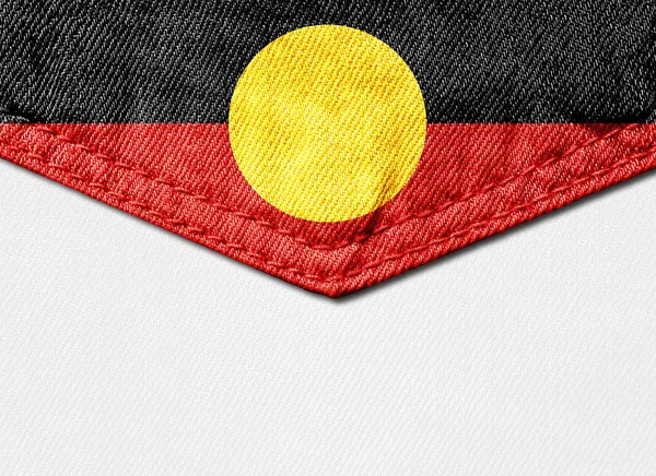 Bandera Aborigen Australia Con Espacio Copia Para Texto Imágenes Fondo — Foto de Stock