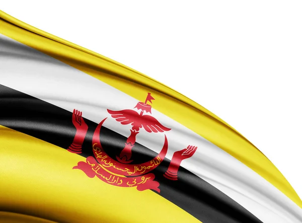 Flagge Von Brunei Mit Kopierplatz Für Ihren Text Illustration — Stockfoto