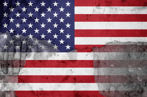 ABD bayrağı ile kopya alanı metin - 3d çizim için    