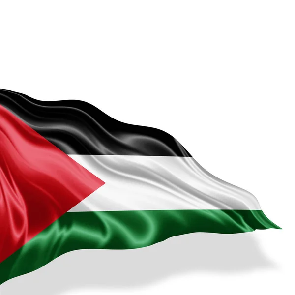 Flagge Von Palestin Mit Kopierplatz Für Ihren Text Illustration — Stockfoto