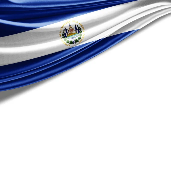 Bandera Salvador Con Espacio Para Copiar Texto Ilustración — Foto de Stock