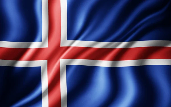 Bandera Islandia Con Espacio Copia Para Texto Ilustración —  Fotos de Stock