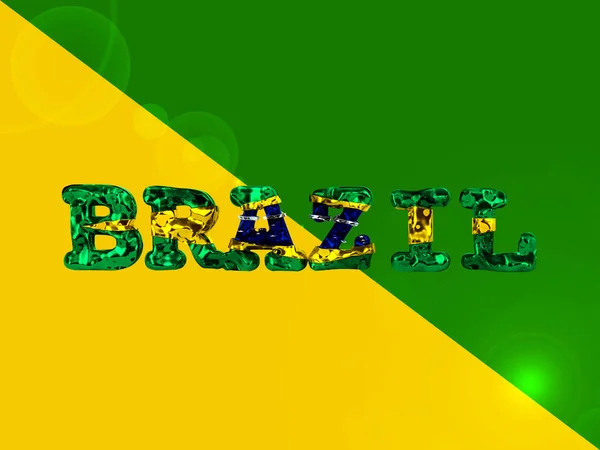 Brazil Word Copy Space Your Text Images — Stock Photo, Image