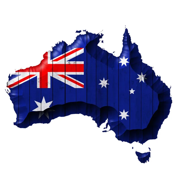 テキストや画像のコピー スペースを持つオーストラリアの国旗 — ストック写真