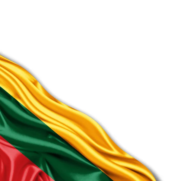 Flag Lithuania Copy Space Your Text White Background Illustration — Stock Photo, Image