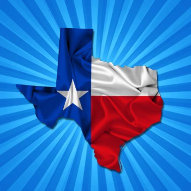 Texas arka plan kopya alanı için metin - 3d çizim ile    