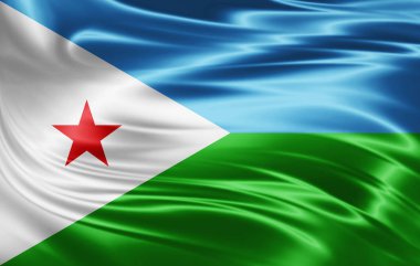 Cibuti bayrağı ile kopya alanı metin - 3d çizim için    