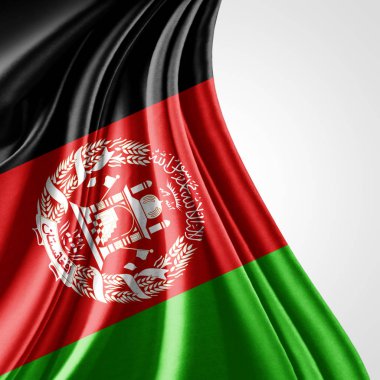 Afganistan bayrağı ile kopya alanı metin - 3d çizim için    