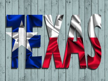 Texas arka plan kopya alanı için metin - 3d çizim ile    