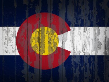 Colorado bayrağı ile kopya alanı metin veya resimler 