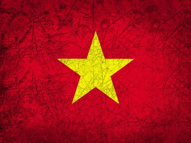 Vietnam bayrağı ile kopya alanı metin veya resimler 