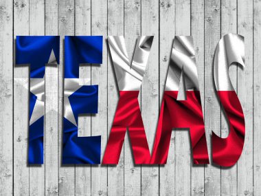 Texas arka plan kopya alanı için metin - 3d çizim ile    