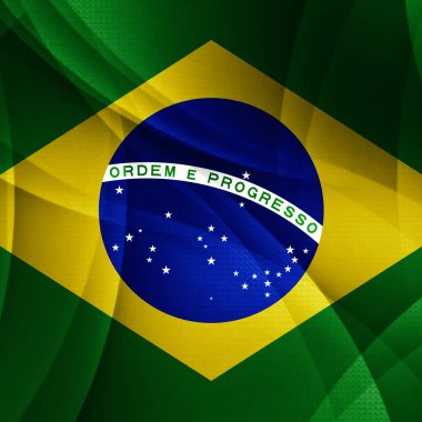 Brezilya bayrağı ile kopya alanı metin veya resimler