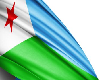 Cibuti bayrağı ile kopya alanı metin - 3d çizim için    