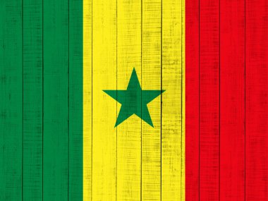 Senegal bayrağı ile kopya alanı metin veya resimler 