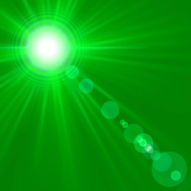 Güneş ışınları ile soyut arka plan - illüstrasyon