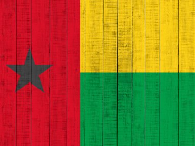 Gine Bissau bayrağı ile kopya alanı metin veya resimler 