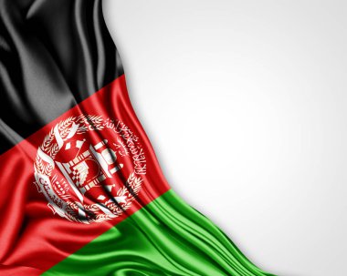 Afganistan bayrağı ile kopya alanı metin - 3d çizim için    