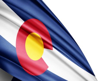 Colorado bayrağı ile kopya alanı metin - 3d çizim için    