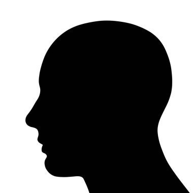  insan kafası, arka plan - 3d çizim