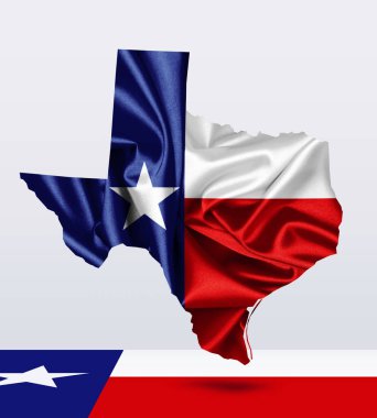 Texas arka plan kopya alanı için metin - 3d çizim ile    
