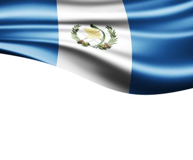 Guatemala bayrağı ile kopya alanı metin - 3d çizim için    