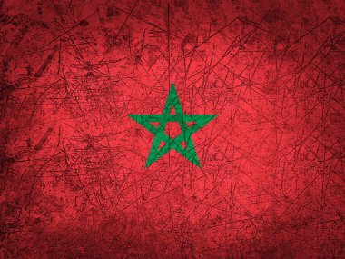 Kopya alanı metin veya görüntüleri için bayrakla Marocco 