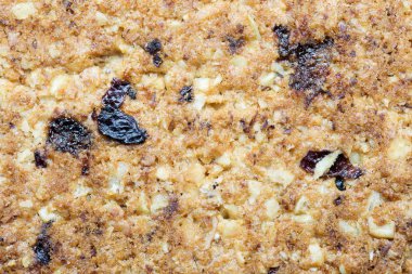 Pişmiş rustik ekmek yüzeyi. Ekmek dokusu