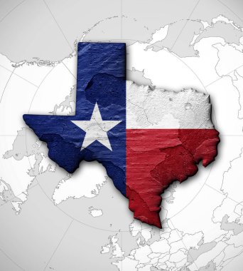 Texas arka plan kopya alanı için metin - 3d çizim ile    