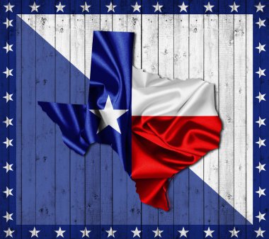 Texas arka plan kopya alanı için metin - 3d çizim ile    