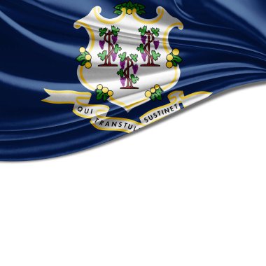 Connecticut bayrağı ile kopya alanı metin veya resimler 